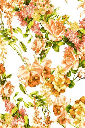 田园风印花华亿平台图片