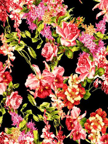 424526-满版玫瑰花设计