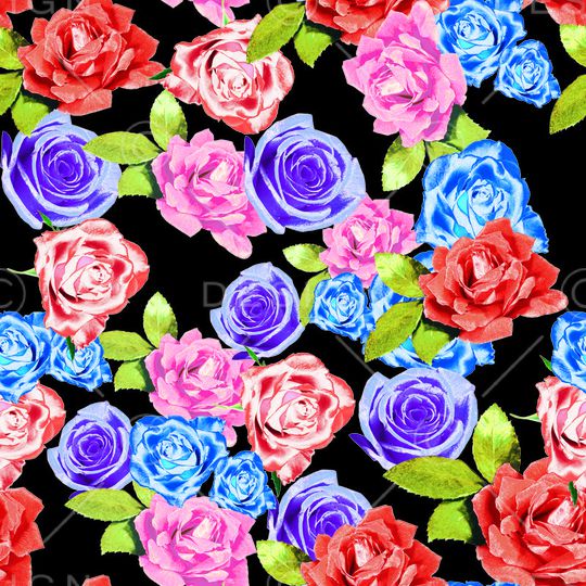 玫瑰印花华亿平台图片