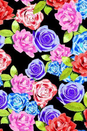 玫瑰印花华亿平台图片