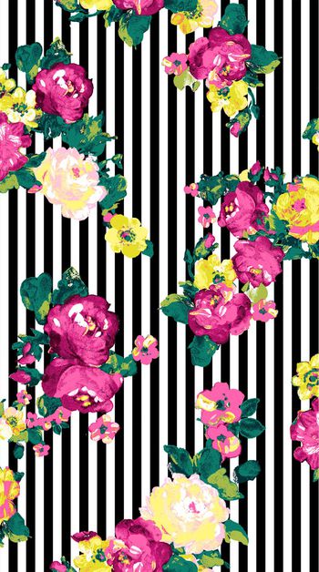 424589-满版花卉条纹设计
