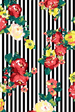 田园风印花华亿平台图片