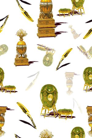 宫廷贵族印花华亿平台图片