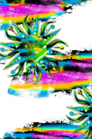 抽象印花华亿平台图片