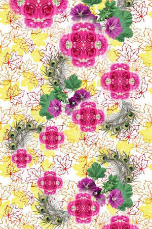 枫叶印花华亿平台图片