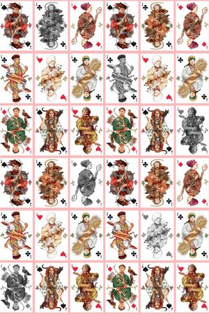 红桃A印花华亿平台图片