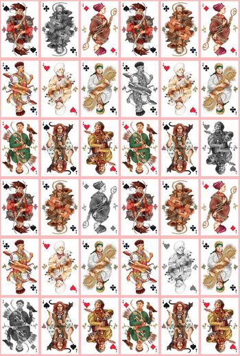 424840-带点文艺的扑克牌衬衫华亿平台