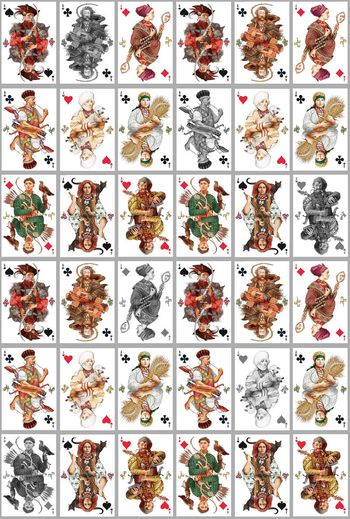 424842-带点文艺的扑克牌衬衫华亿平台