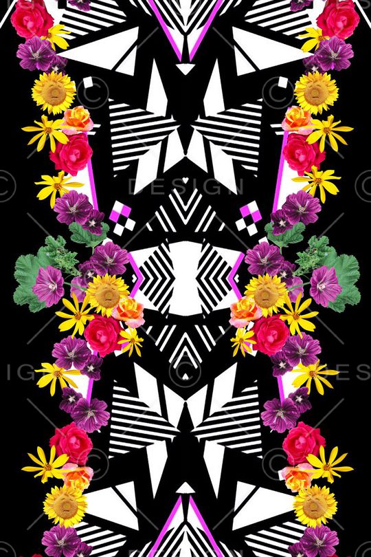 花的阶梯印花华亿平台图片