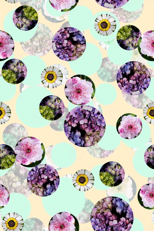 几何、圆点、花卉印花华亿平台图片