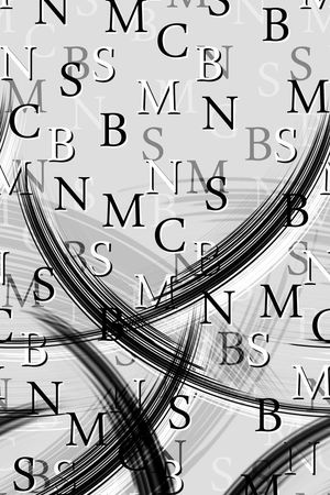 字母笔刷组合定位印花华亿平台图片