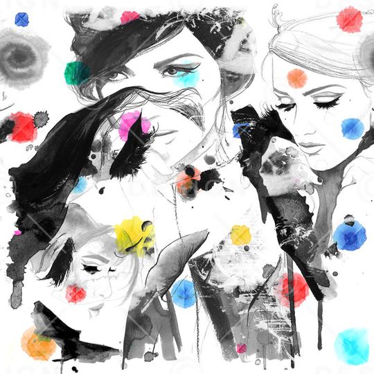 波点印花华亿平台图片