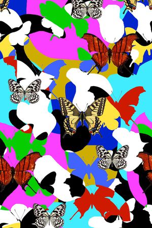 趣味组合印花华亿平台图片