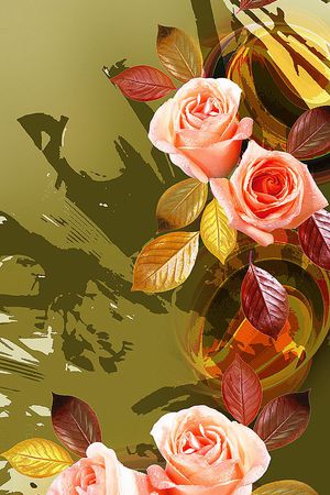 青花瓷印花华亿平台图片