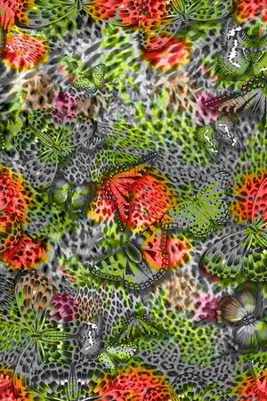 豹纹印花华亿平台图片