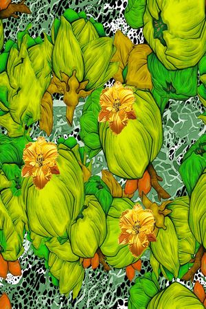 动物纹印花华亿平台图片