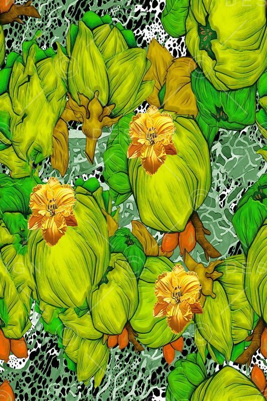 动物纹印花华亿平台图片