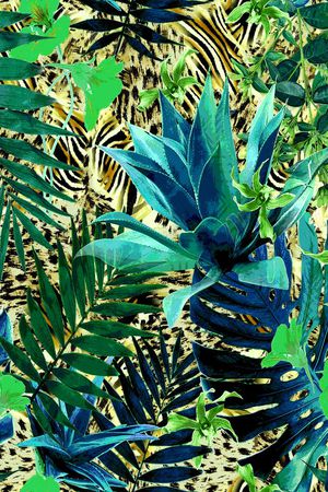 动物纹印花华亿平台图片