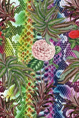 动物纹印花华亿平台图片