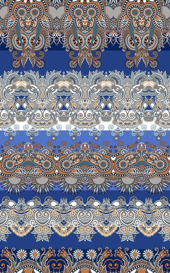 425040-	佩斯利螺旋花欧洲部落风格印花