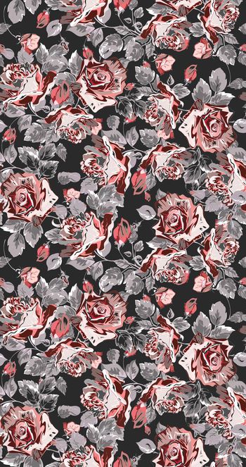 425047-玫瑰印花图案