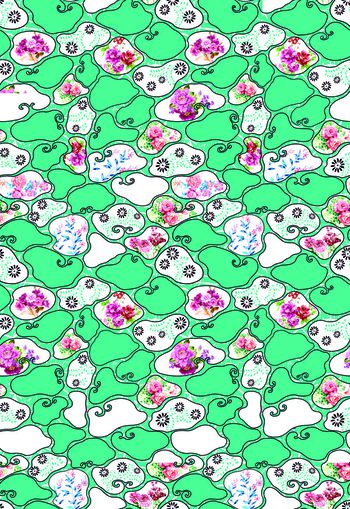 425052-几何斑点手绘夏季大牌流行