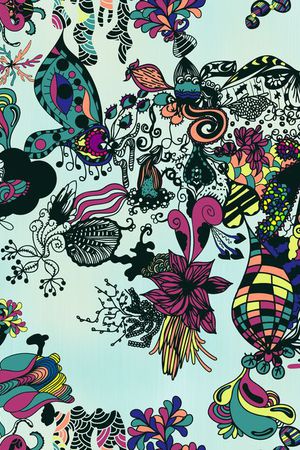 不规则图形印花华亿平台图片