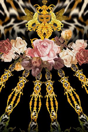 豹纹印花华亿平台图片