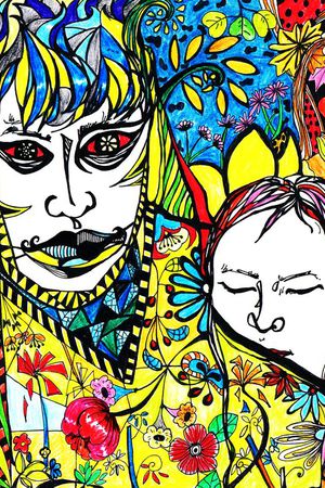 抽象印花华亿平台图片