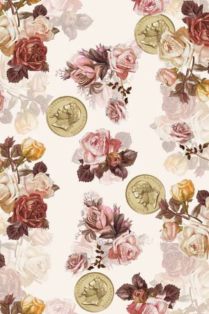 复古印花华亿平台图片