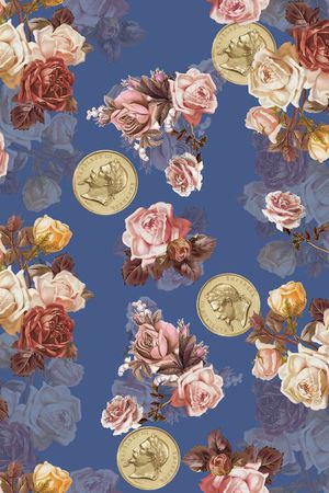 复古印花华亿平台图片