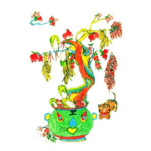 彩绘印花华亿平台图片