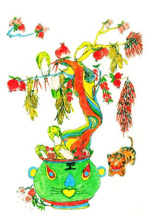 彩绘印花华亿平台图片