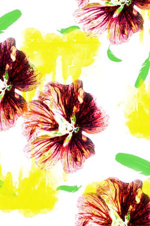 抽象印花华亿平台图片