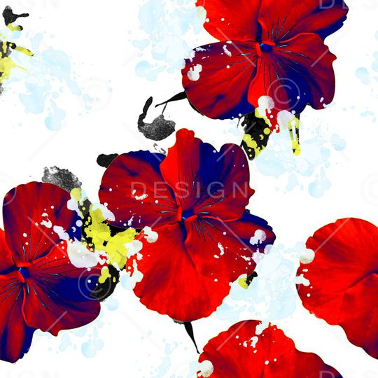 花瓣印花华亿平台图片