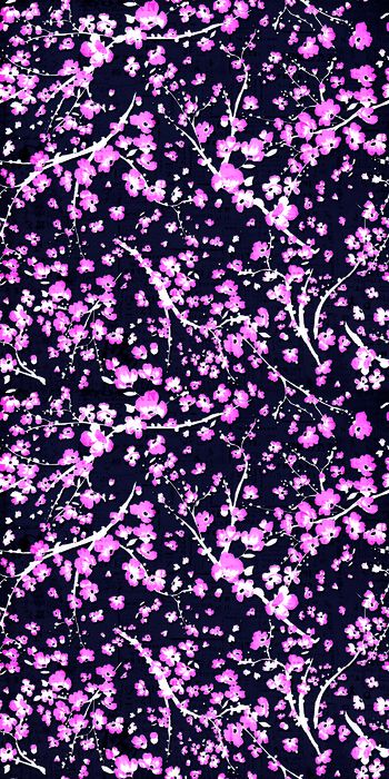 425275-桃花复古底纹清新花卉印花壁纸地毯服