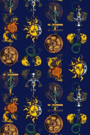 复古元素印花华亿平台图片