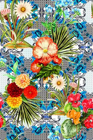 格子印花华亿平台图片