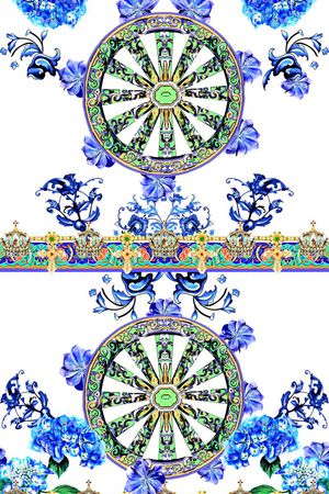 中国风印花华亿平台图片