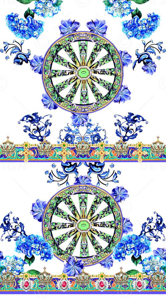 中国风印花华亿平台图片