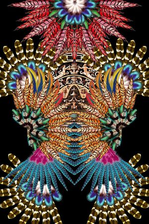 抽象印花华亿平台图片