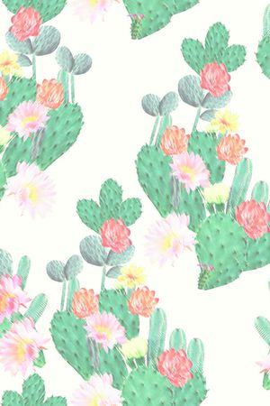 仙人掌印花华亿平台图片