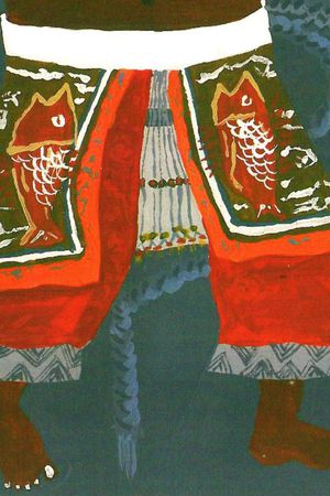 中国民族风印花华亿平台图片