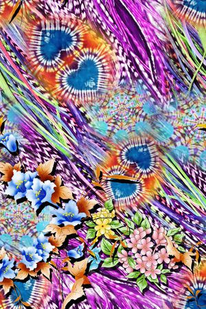 抽象印花华亿平台图片