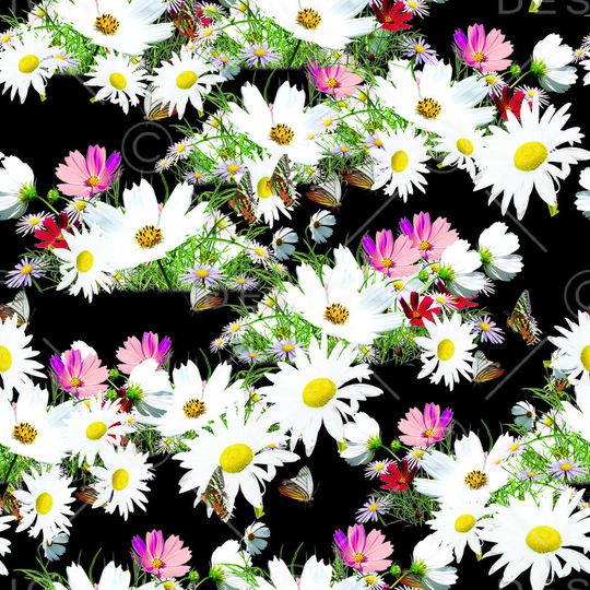 白色印花华亿平台图片