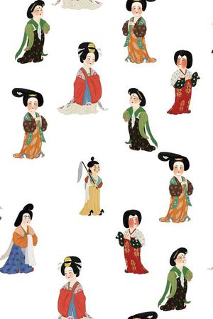 女孩印花华亿平台图片