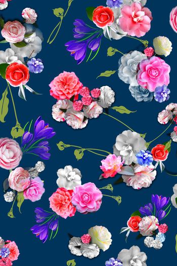 425446-写实花 淡雅华亿平台  清爽华亿平台