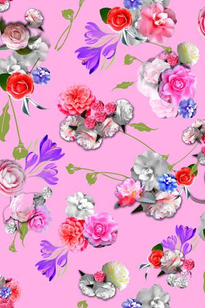 写实 淡雅 清爽印花华亿平台图片