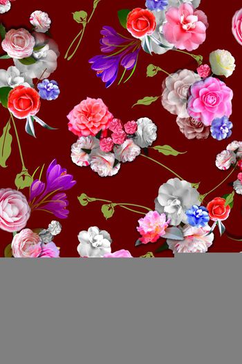 425448-写实花 淡雅华亿平台  清爽华亿平台