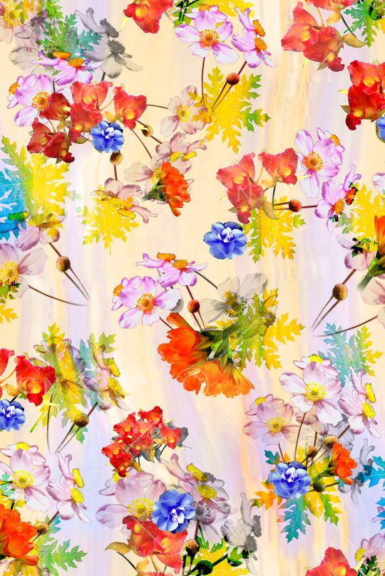 写实 云纹 淡雅印花华亿平台图片